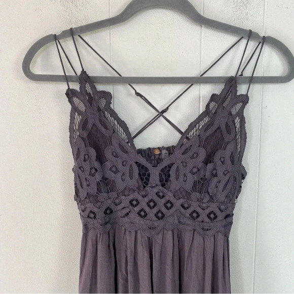 Free People Purple Lace Mini Dress—NWOT - Picture 4 of 16